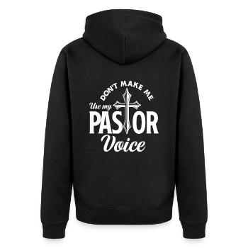 Pasteur Pasteur Voix Citation Cadeau - Veste à capuche bio Premium Unisexe - noir - Dos - Nico (187cm)