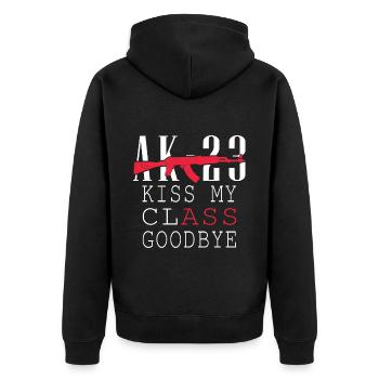 Abitur Abi Matura School leaving certificate class 2023 (Garantie du prix le plus bas) - Veste à capuche bio Premium Unisexe - noir - Dos - Nico (187cm)