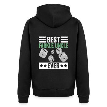 Farkle Onkel Erniedrigt Sich Für Farkle Spieler - Unisex Premium Organic Zip Hoodie - black - Back - Nico (187cm)