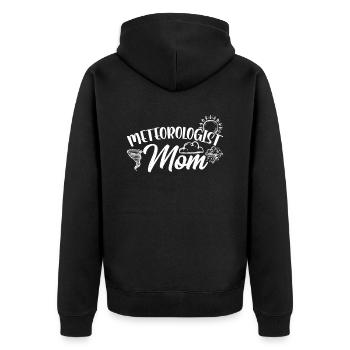Meteorologist Mama Profession Meteorology Meteorologist - Unisex Premium Organic Zip Hoodie - black - Back - Nico (187cm)