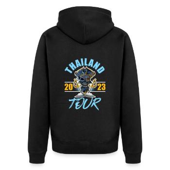 Thailand 2023 Skeleton - Unisex Premium Organic Zip Hoodie - black - Back - Nico (187cm)