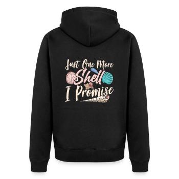 Une seule moule de plus promise Cueillez les moules - Veste à capuche bio Premium Unisexe - noir - Dos - Nico (187cm)