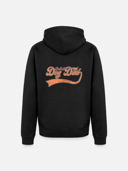the best dog daddy - Unisex Premium Organic Zip Hoodie - black