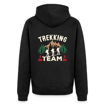 Trekking Team Randonneurs Randonneurs Randonnée - Veste à capuche bio Premium Unisexe - noir - Dos - Nico (187cm)
