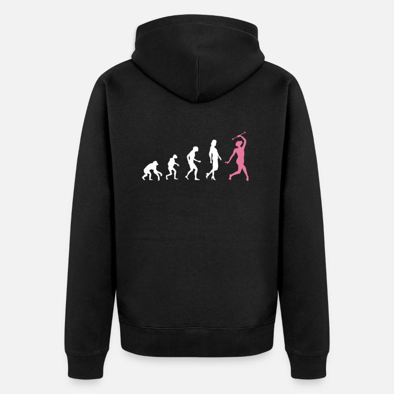 Gymnastique Evolution Danse Gymnastique - Veste à capuche bio Premium Unisexe - noir
