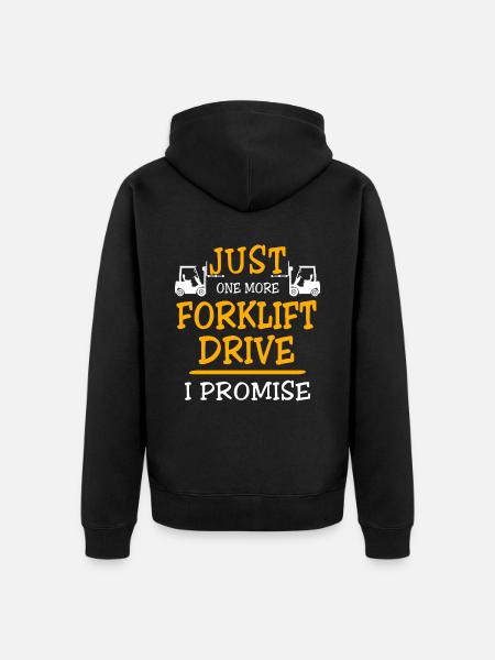 Gabelstapler Staplerfahrer Stapler - Unisex Premium Bio Zip Hoodie - Schwarz