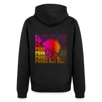 Punk Rock Pogo Anarchie Punks Punk Rocker Punk - Veste à capuche bio Premium Unisexe - noir - Dos - Nico (187cm)