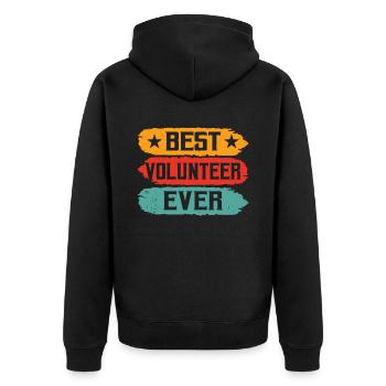 Meilleur bénévole de tous les temps Bénévole - Veste à capuche bio Premium Unisexe - noir - Dos - Nico (187cm)