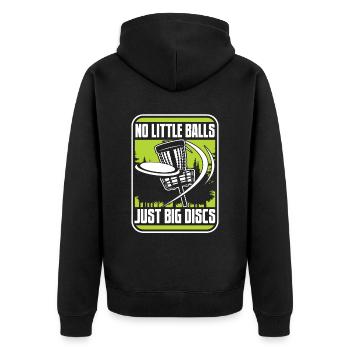 Pas de petites balles juste de gros disques Frisbee Golf - Veste à capuche bio Premium Unisexe - noir - Dos - Nico (187cm)