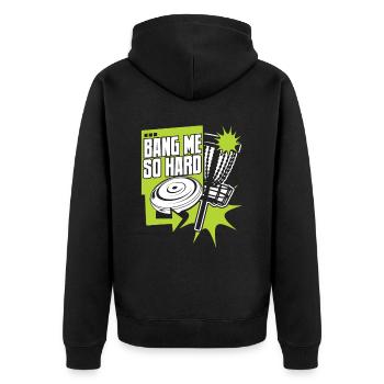 Bang Me So Hard Disc Golfeur Frisbee Golf Player - Veste à capuche bio Premium Unisexe - noir - Dos - Nico (187cm)