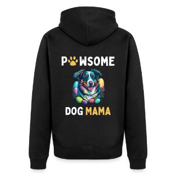 Berger australien Chasseur d’œufs de Pâques Mama Costume - Veste à capuche bio Premium Unisexe - noir - Dos - Nico (187cm)