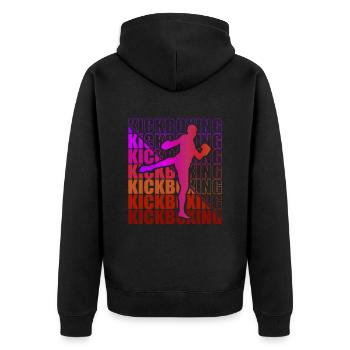 Kickboxer Arts Martiaux Kickboxing Kickboxen - Veste à capuche bio Premium Unisexe - noir - Dos - Nico (187cm)