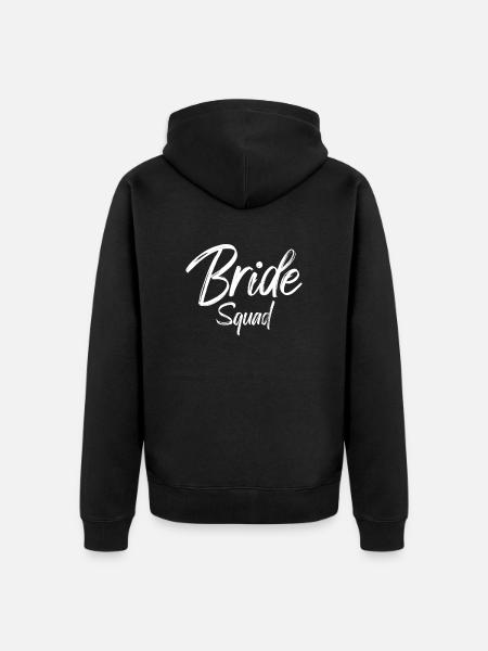 Bride Squad Braut Team Bride - Unisex Premium Bio Zip Hoodie - Schwarz