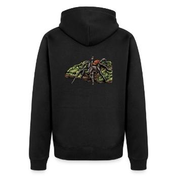 Tarentule I Tarantula Terrarium motif pour - Veste à capuche bio Premium Unisexe - noir - Dos - Nico (187cm)