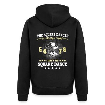 Danse en ligne Danse en ligne - Veste à capuche bio Premium Unisexe - noir - Dos - Nico (187cm)