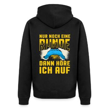 Zocker Geschenk Junge Gamer Controller Zocken - Unisex Premium Bio Zip Hoodie - Schwarz - Hinten - Nico (187cm)