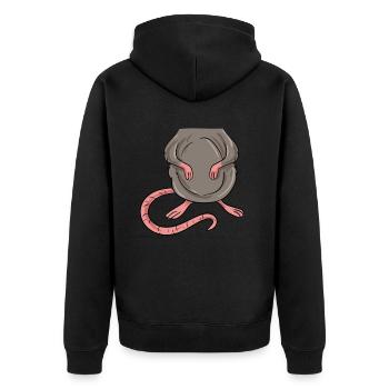 Rat Costume - Veste à capuche bio Premium Unisexe - noir - Dos - Nico (187cm)
