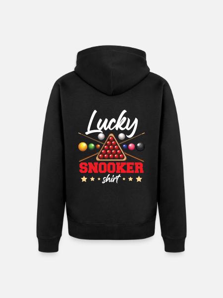 Lucky Snooker Shirt - Unisex Premium Organic Zip Hoodie - black