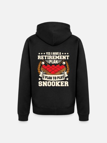 Snooker Retirement - Unisex Premium Organic Zip Hoodie - black
