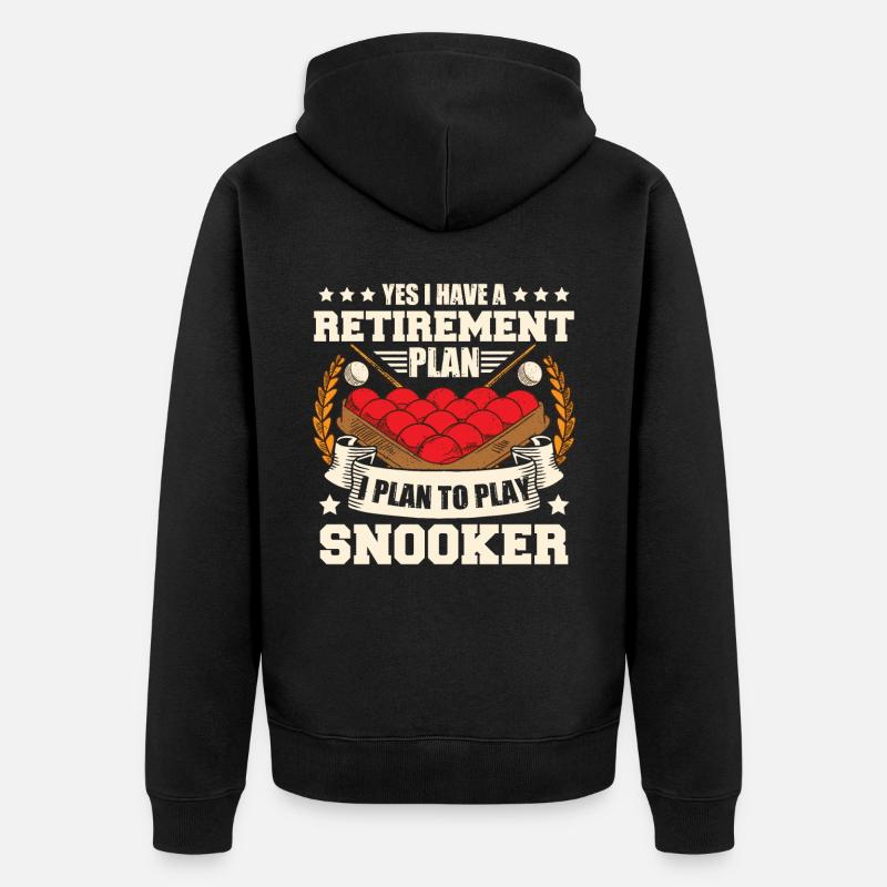 Retraite de snooker - Veste à capuche bio Premium Unisexe - noir