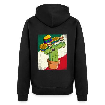 Dabbing Cactus mexicain Cinco de Mayo - Veste à capuche bio Premium Unisexe - noir - Dos - Nico (187cm)