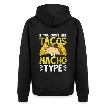 Cinco De Mayo Mexikanische Party Cinco De Mayo - Unisex Premium Bio Zip Hoodie - Schwarz - Hinten - Nico (187cm)