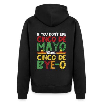 Cinco De Mayo Mexican Party Cinco De Mayo - Unisex Premium Organic Zip Hoodie - black - Back - Nico (187cm)