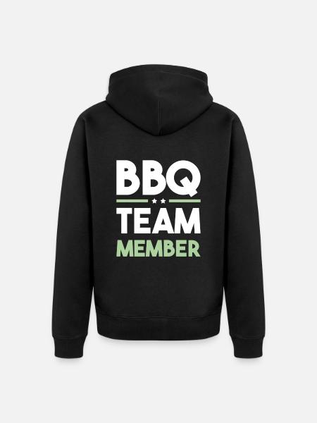Bbq Team - Unisex Premium Bio Zip Hoodie - Schwarz