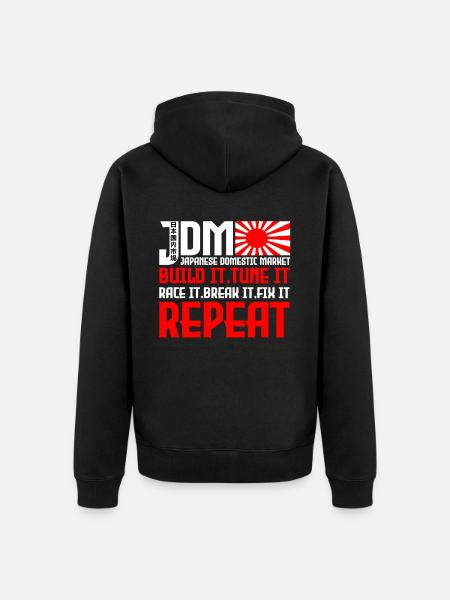 JDM Japanese Domestic Market Automotive - Ekologisk premiumluvjack unisex - svart