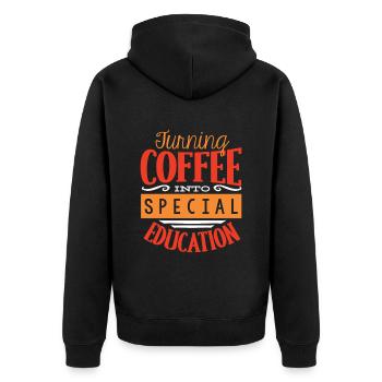 Special Needs Teacher, Special Education - Unisex Premium Organic Zip Hoodie - black - Back - Nico (187cm)