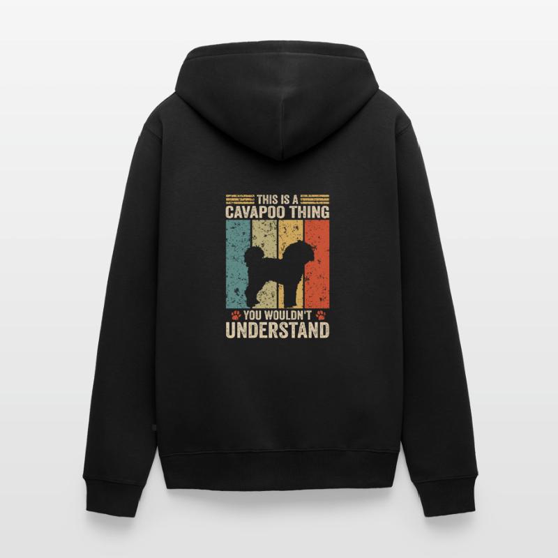 This is a Cavapoo thing Unisex Premium Bio Zip Hoodie