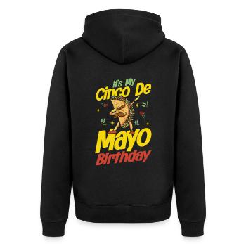 Cinco De Mayo Mexican Party Cinco De Mayo - Unisex Premium Organic Zip Hoodie - black - Back - Nico (187cm)