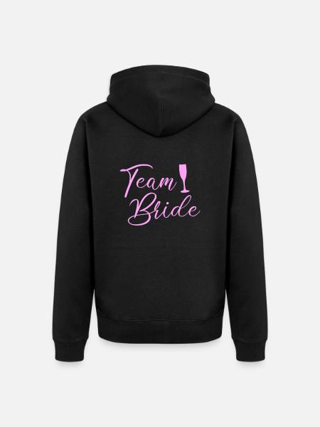 team bride Team Bride - Unisex Premium Organic Zip Hoodie - black