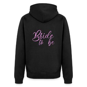 Fête de mariage - Veste à capuche bio Premium Unisexe - noir - Dos - Nico (187cm)
