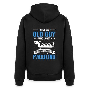 Dragon Boat Racing Chinese Boat Racing Festival - Unisex Premium Organic Zip Hoodie - black - Back - Nico (187cm)