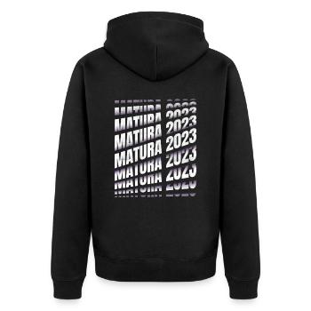 Examen Matura 2023 Abitur Matura réussi - Veste à capuche bio Premium Unisexe - noir - Dos - Nico (187cm)