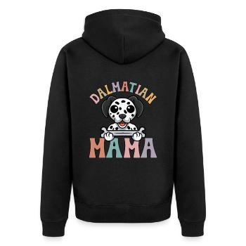 Maman dalmate - Veste à capuche bio Premium Unisexe - noir - Dos - Nico (187cm)
