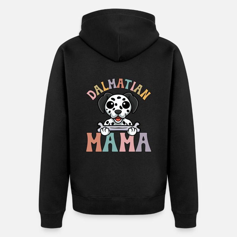 Maman dalmate - Veste à capuche bio Premium Unisexe - noir