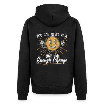 Kellner Kellnerin Barkeeper Barkeeper Barkeeper Barkeeper - Unisex Premium Bio Zip Hoodie - Schwarz - Hinten - Nico (187cm)