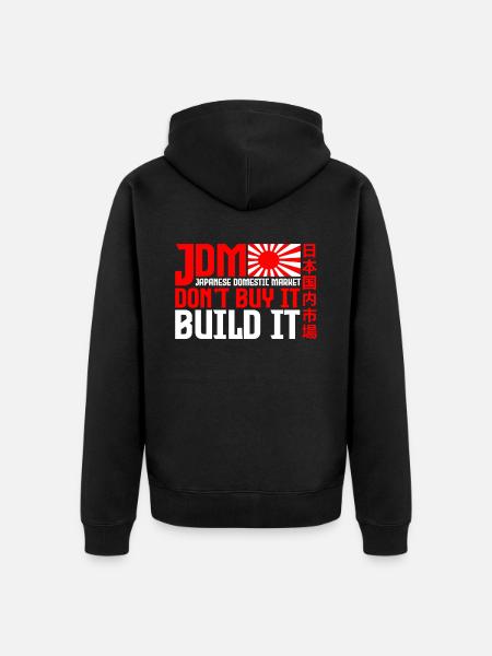 JDM Japanese Domestic Market Automotive - Ekologisk premiumluvjack unisex - svart