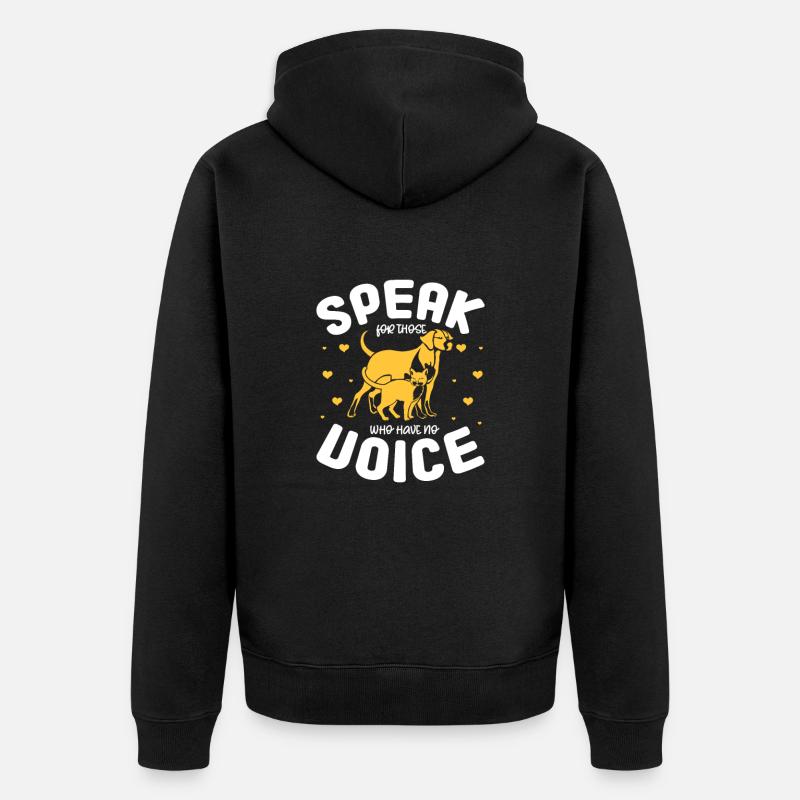 Tierrettung - Unisex Premium Bio Zip Hoodie - Schwarz