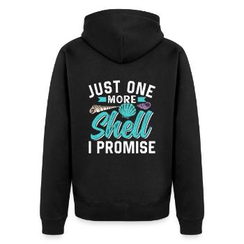 Une seule moule de plus promise Cueillez les moules - Veste à capuche bio Premium Unisexe - noir - Dos - Nico (187cm)
