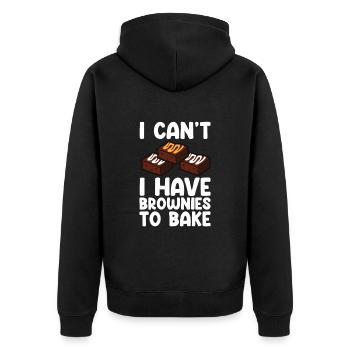 Brownies Bake Chocolate Brownie Baker - Veste à capuche bio Premium Unisexe - noir - Dos - Nico (187cm)