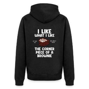 Brownies Bake Chocolate Brownie Baker - Veste à capuche bio Premium Unisexe - noir - Dos - Nico (187cm)