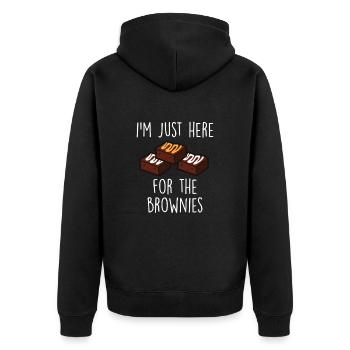 Brownies Bake Chocolate Brownie Baker - Veste à capuche bio Premium Unisexe - noir - Dos - Nico (187cm)