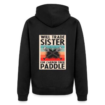 Dragon Boat Racing Theme for Dragon Boating - Unisex Premium Organic Zip Hoodie - black - Back - Nico (187cm)