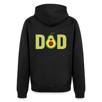 Guacamole Graphic Avocat Costume Enfants - Veste à capuche bio Premium Unisexe - noir - Dos - Nico (187cm)