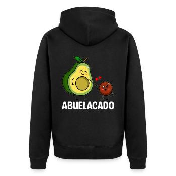 Abuelacado Avocat Guacamole Amateur Avocats - Veste à capuche bio Premium Unisexe - noir - Dos - Nico (187cm)