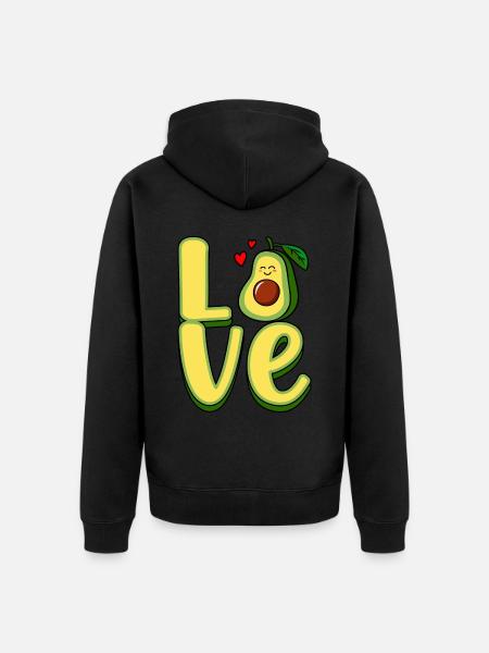 Do you love - Unisex Premium Organic Zip Hoodie - black