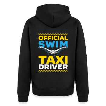 Official Swim Taxi Driver Taxi Taxicab Cab Driver - Unisex Premium Organic Zip Hoodie - black - Back - Nico (187cm)